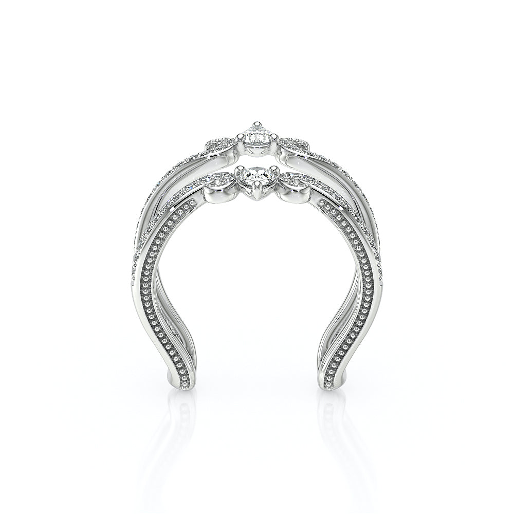 Diamond Wedding Ring Embellisher Platinum - VNG-2040