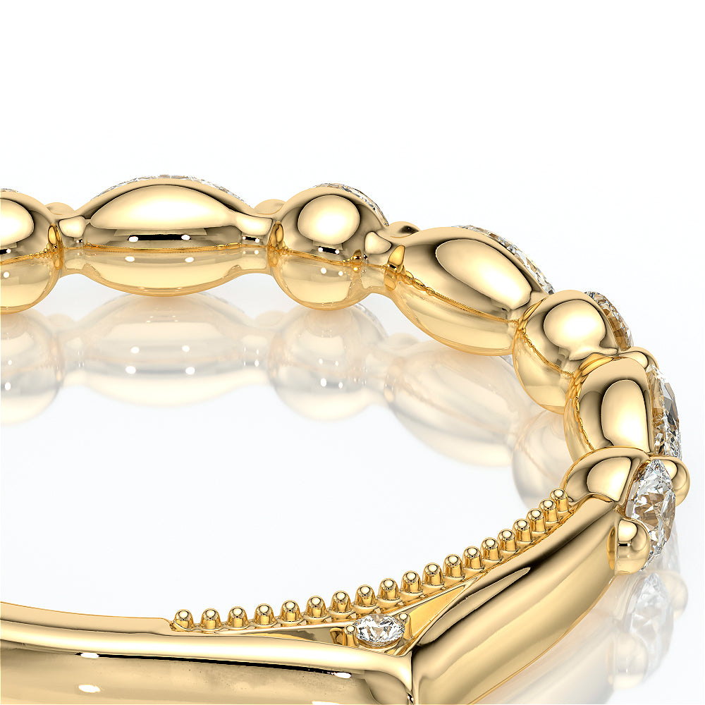 Vintage Diamond Wedding Ring 14k Yellow Gold - VNG-2202