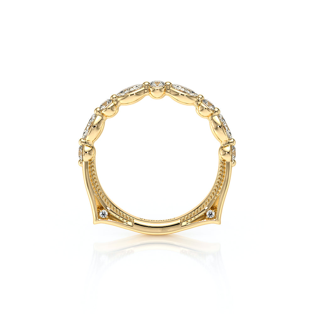 Vintage Diamond Wedding Ring 18k Yellow Gold - VNG-2202