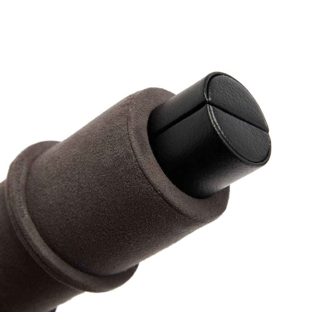 Blake Watch Roll – Black/Grey Leather