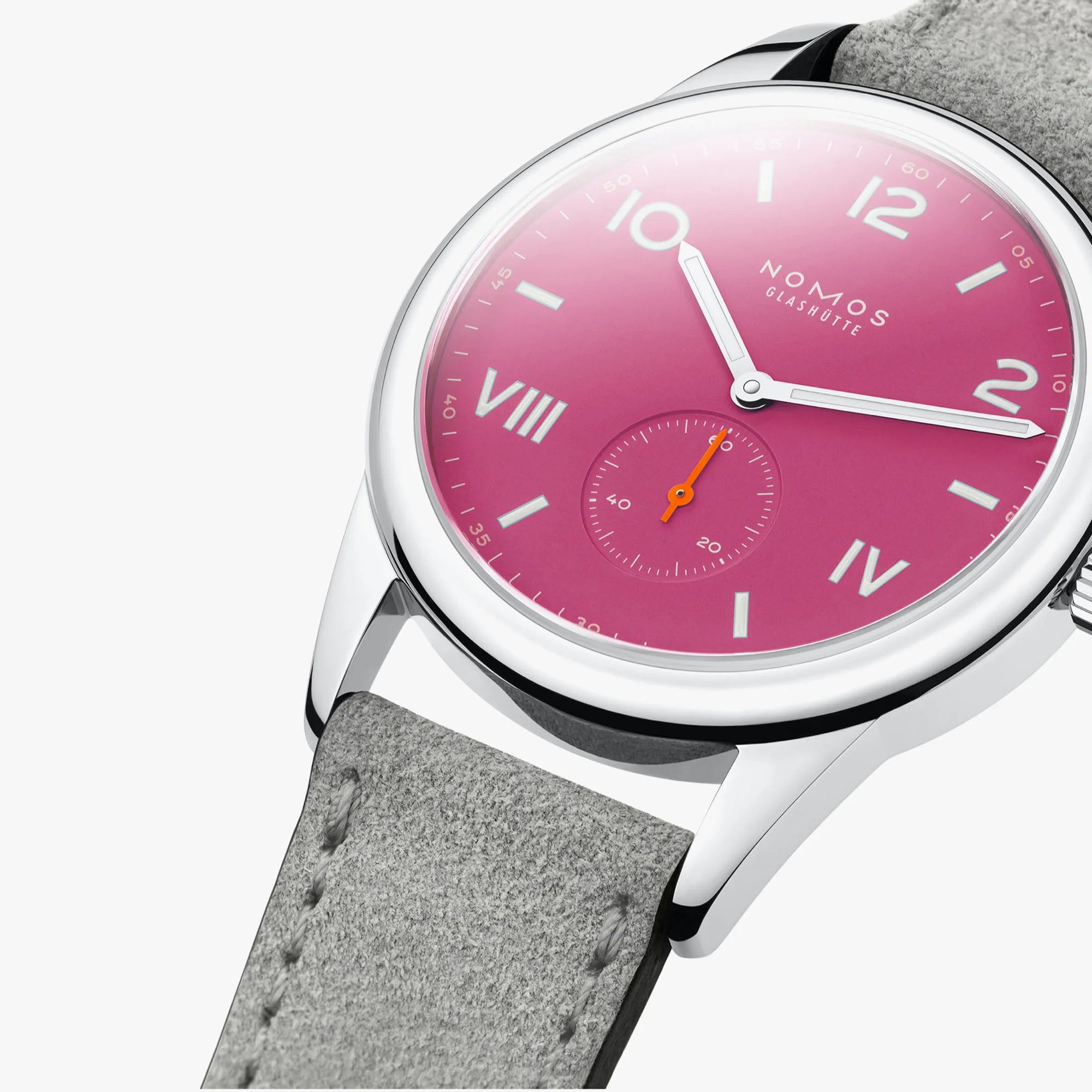 Club Campus 38mm - Deep Pink Dial on Strap
