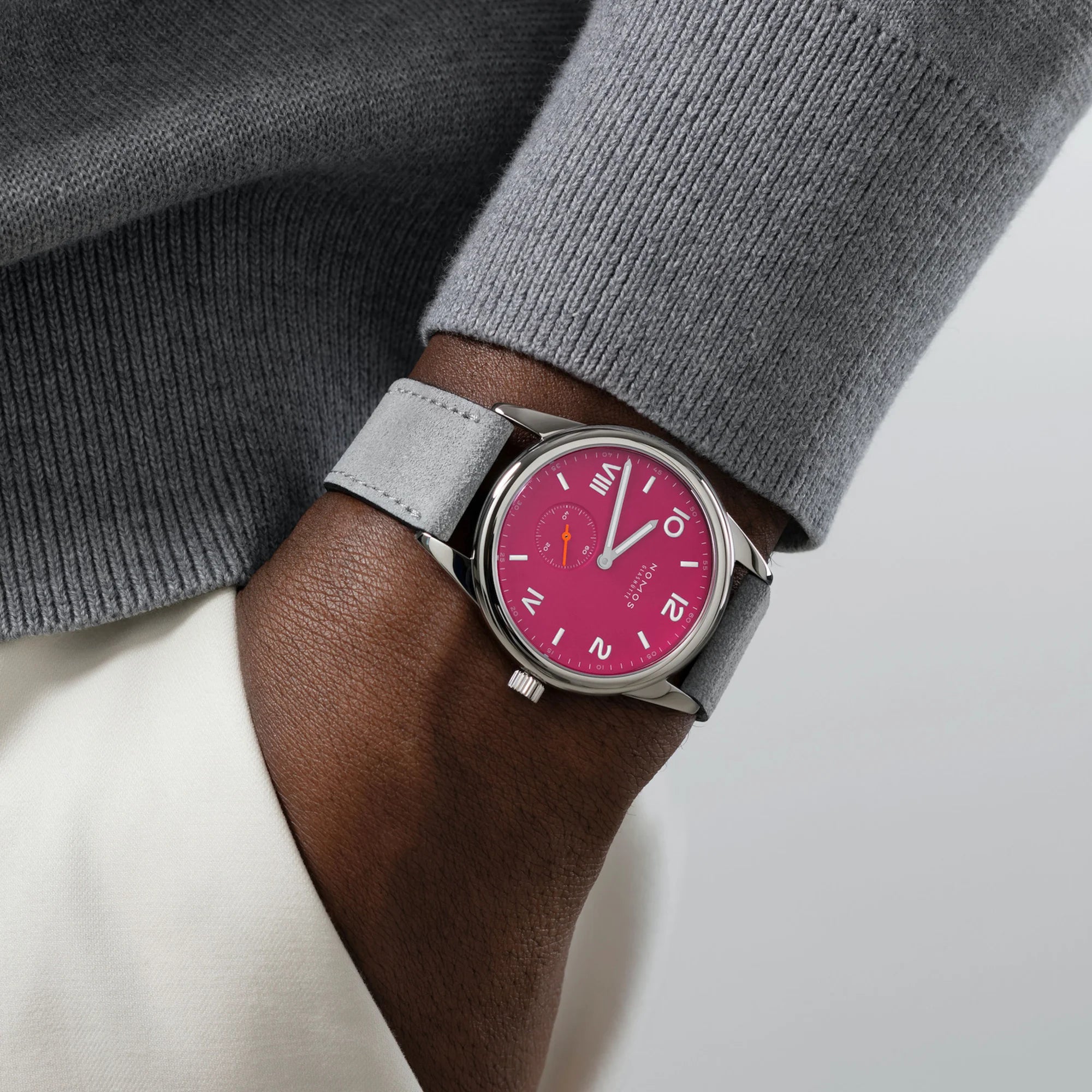 Club Campus 38mm - Deep Pink Dial on Strap
