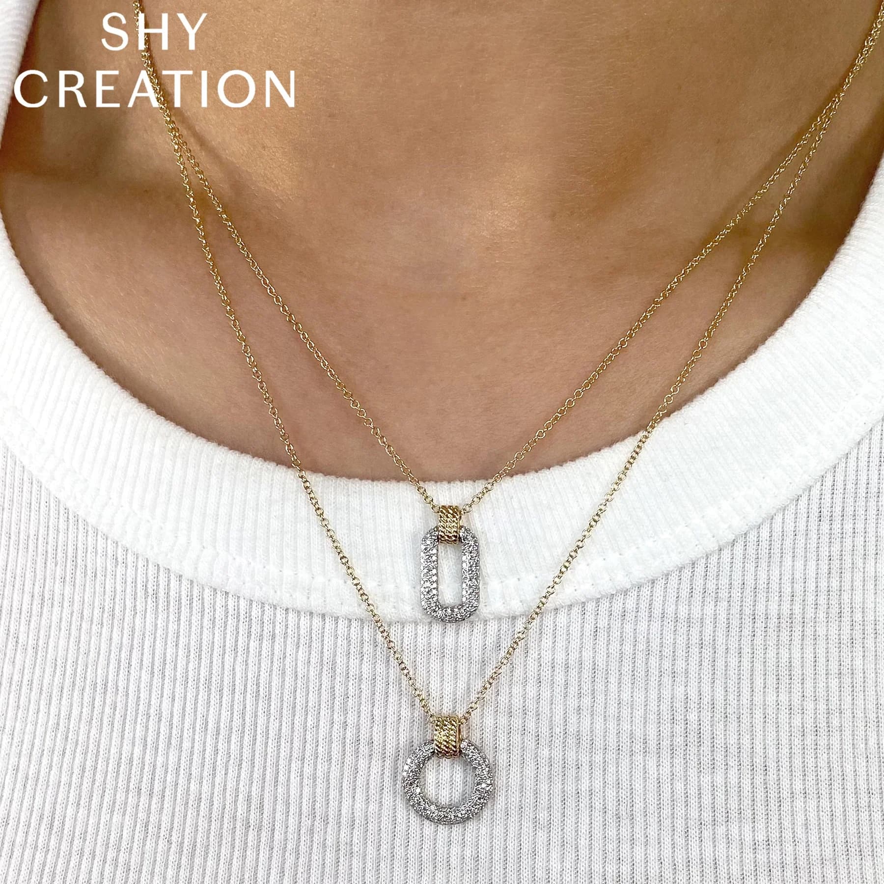 diamond circle pendant