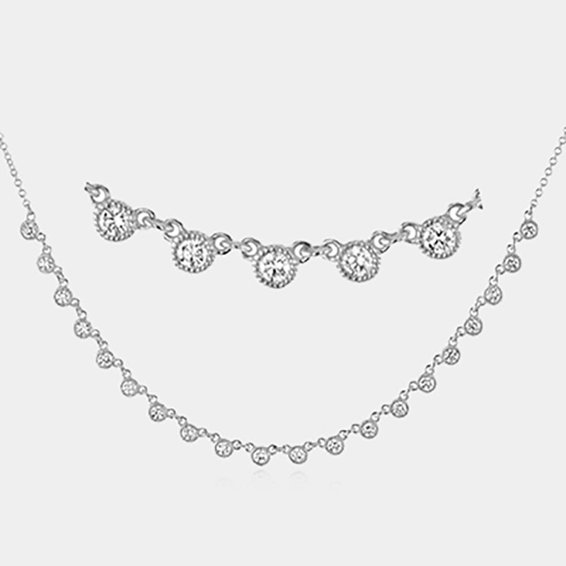 Harmonie Necklace in 18K White Gold