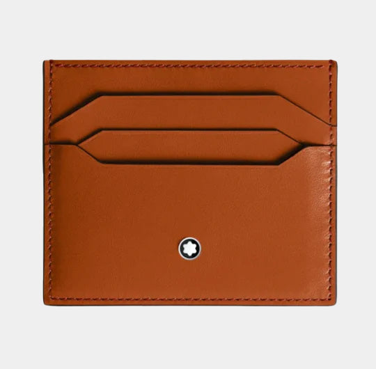 brown leather card holder