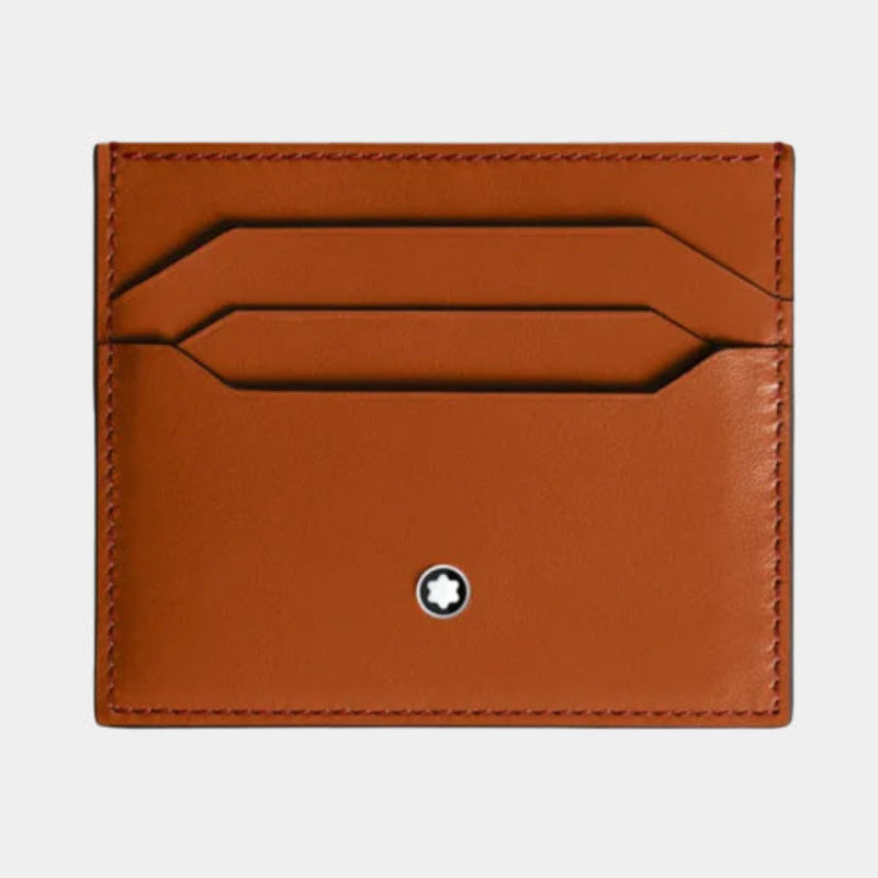 brown leather card holder