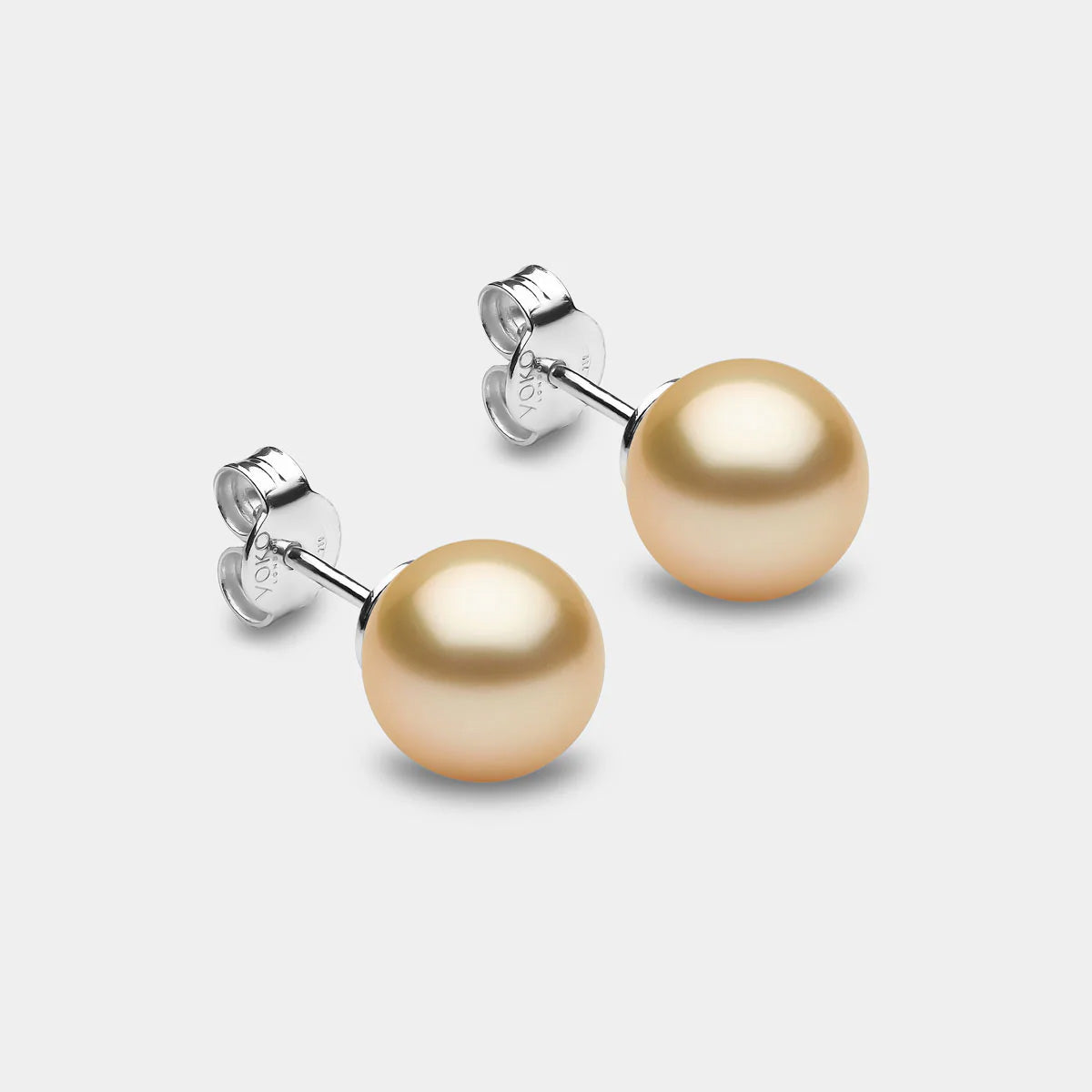 yellow pearl studs