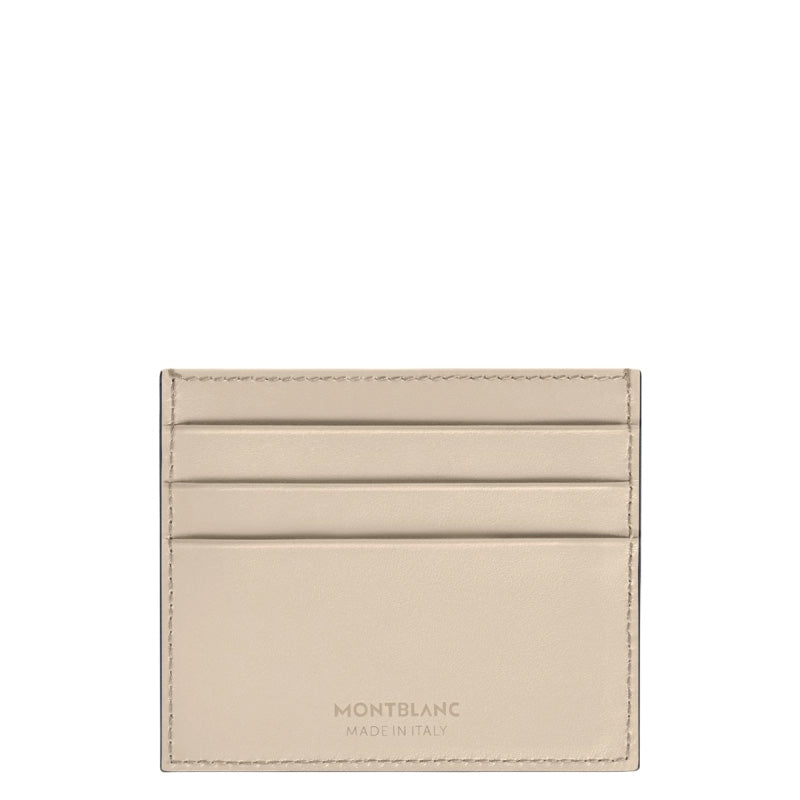 montblanc beige leather wallet