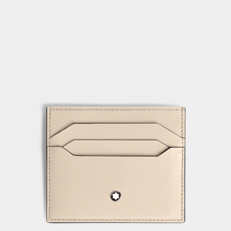 montblanc beige leather wallet