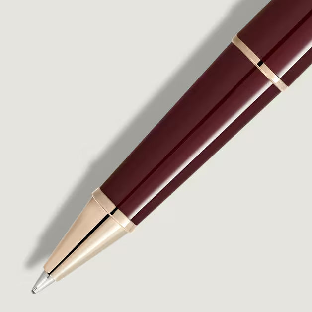 montblanc red and gold pen