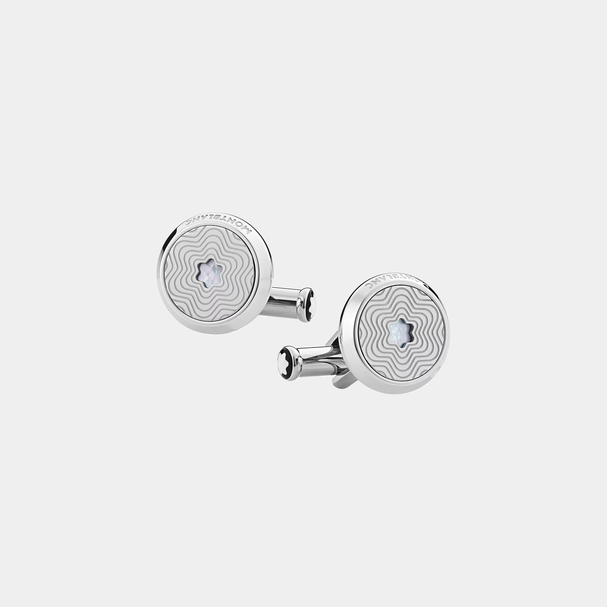 Montblanc | Star Pattern Round Cufflinks