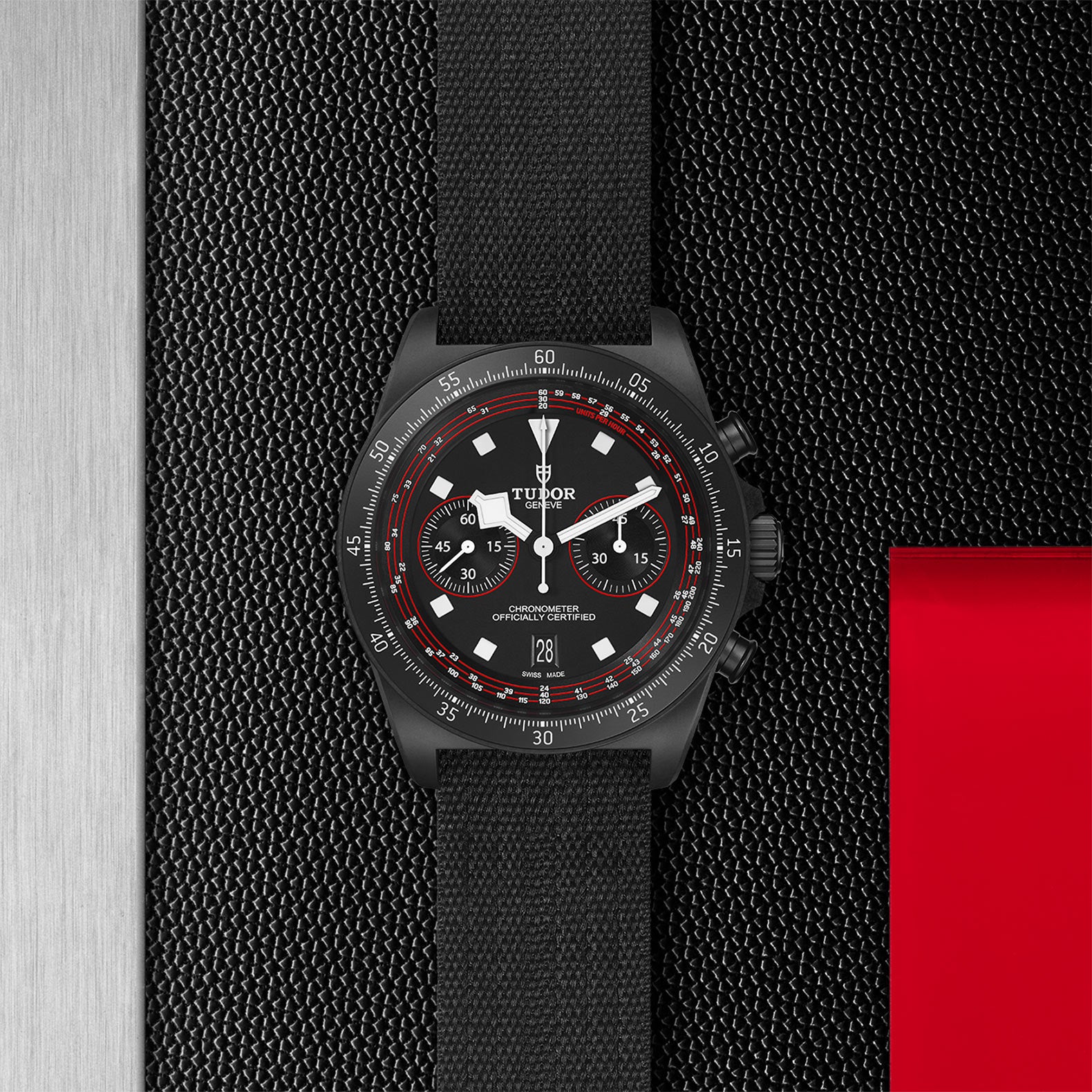 Pelagos FXD Chrono 43mm - Black Dial on Fabric Strap