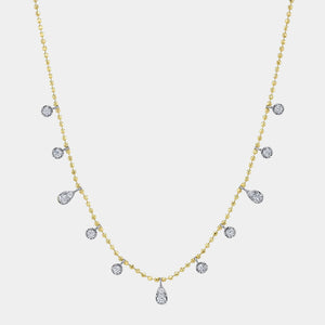 Diamond Faceted Chain Necklace