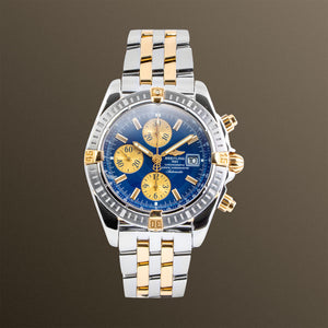 Breitling Chronomat Evolution Two-Tone Blue Dial 44mm - B13356