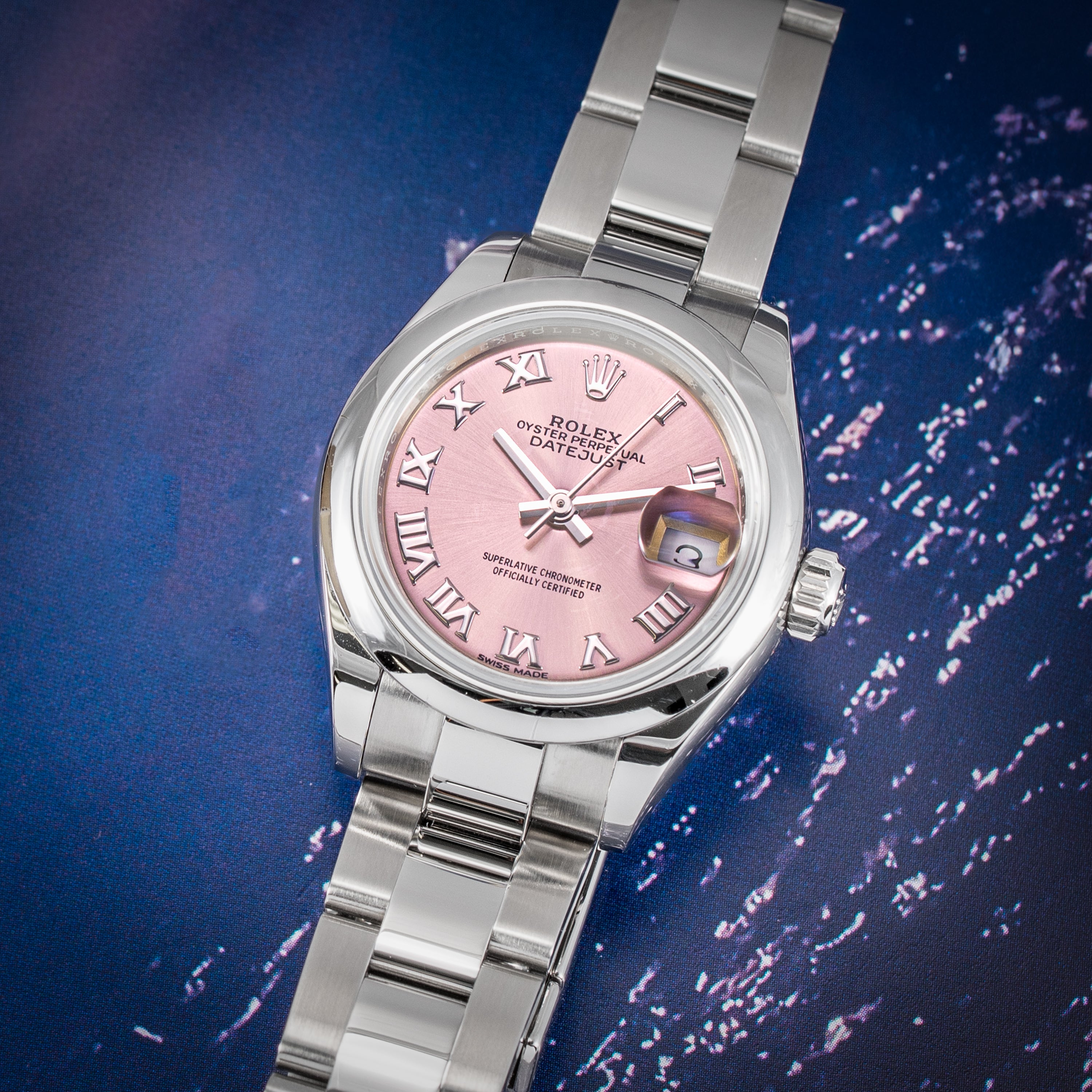 Rolex Lady Datejust 28mm Pink Roman Dial - 279160