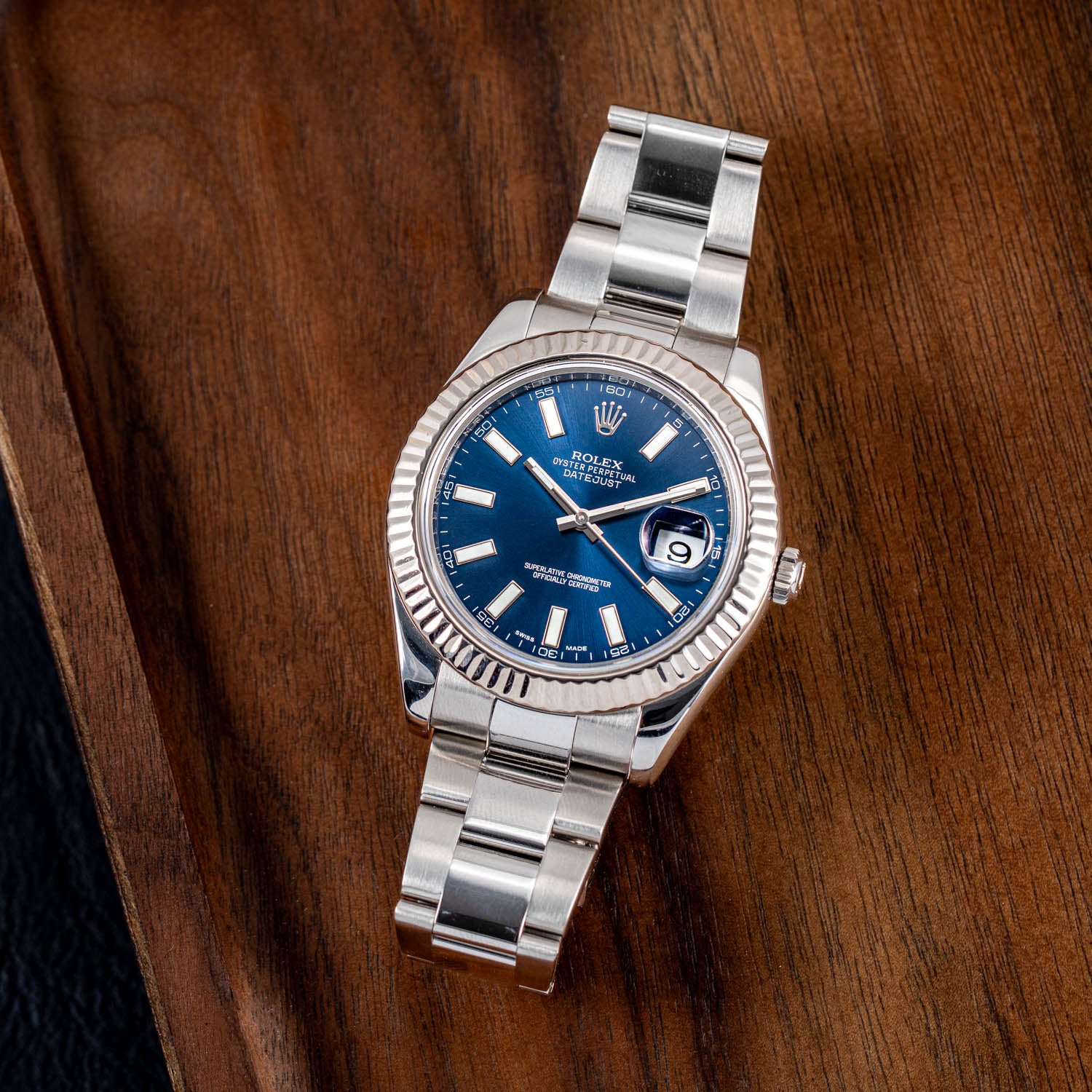 Rolex Datejust II 41mm Blue Sunburst Dial - 116334
