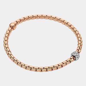 Flex'it Bracelet in Rose Gold with diamond accents