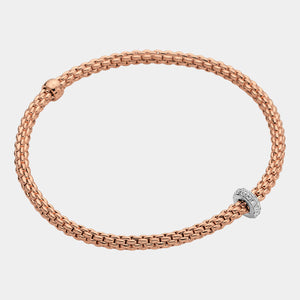 Flex'it Bracelet in Rose Gold with white gold accent