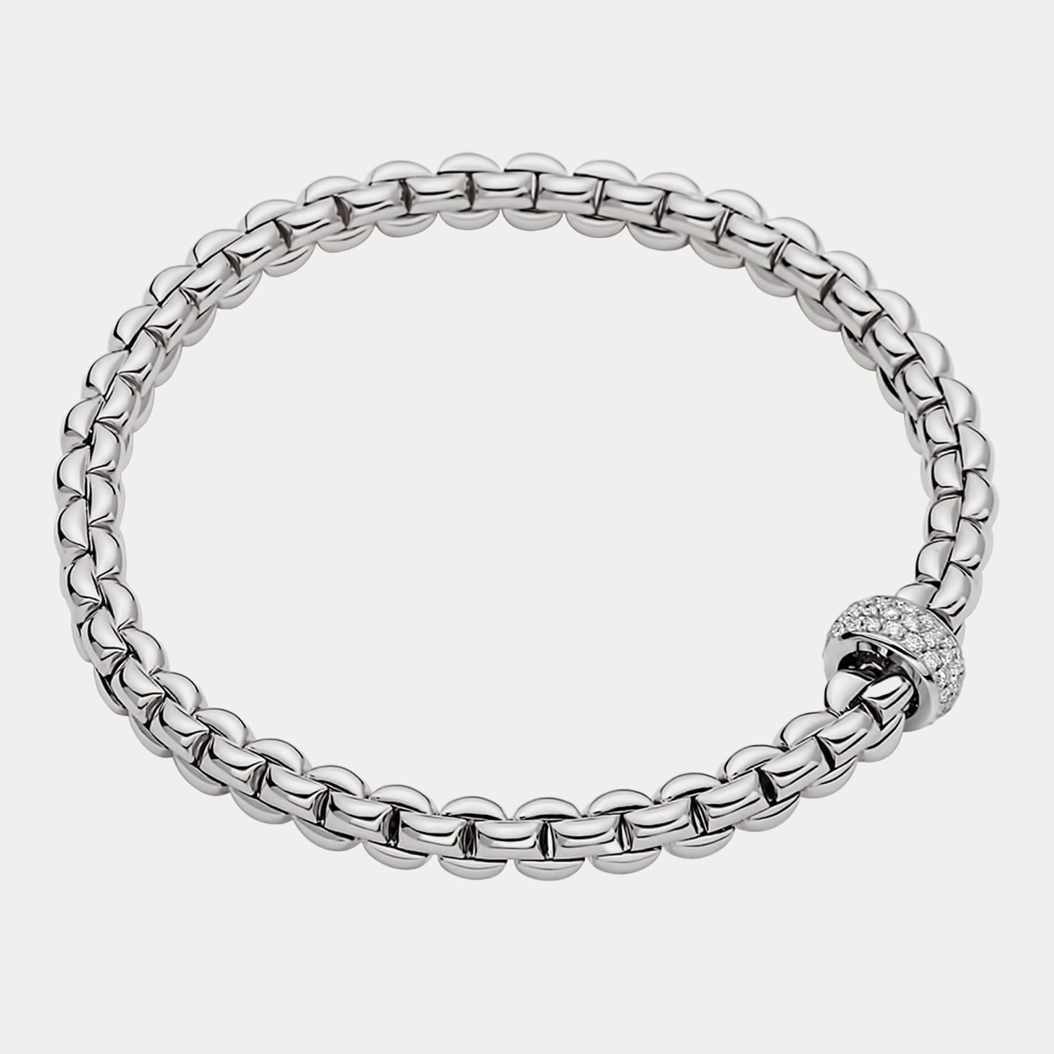 White gold diamond flex'it bracelet