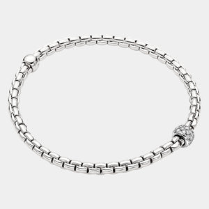 Flex'it Bracelet in White Gold with diamonds
