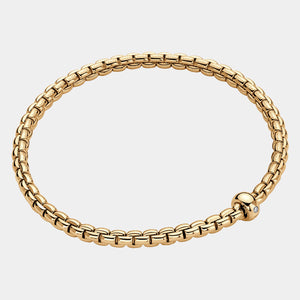 Flex'it Bracelet in Yellow Gold with diamond accent