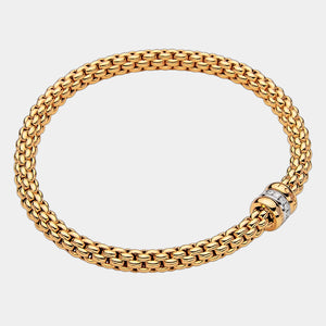 18K Yellow Gold Stretch Bracelet