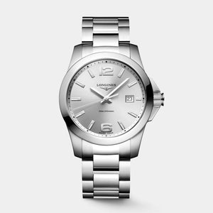 Conquest 41mm - Sunray Silver Dial on Bracelet