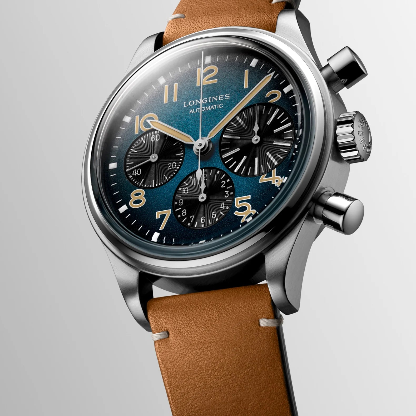 Avigation BigEye 41mm - Blue Gradient Dial on Strap