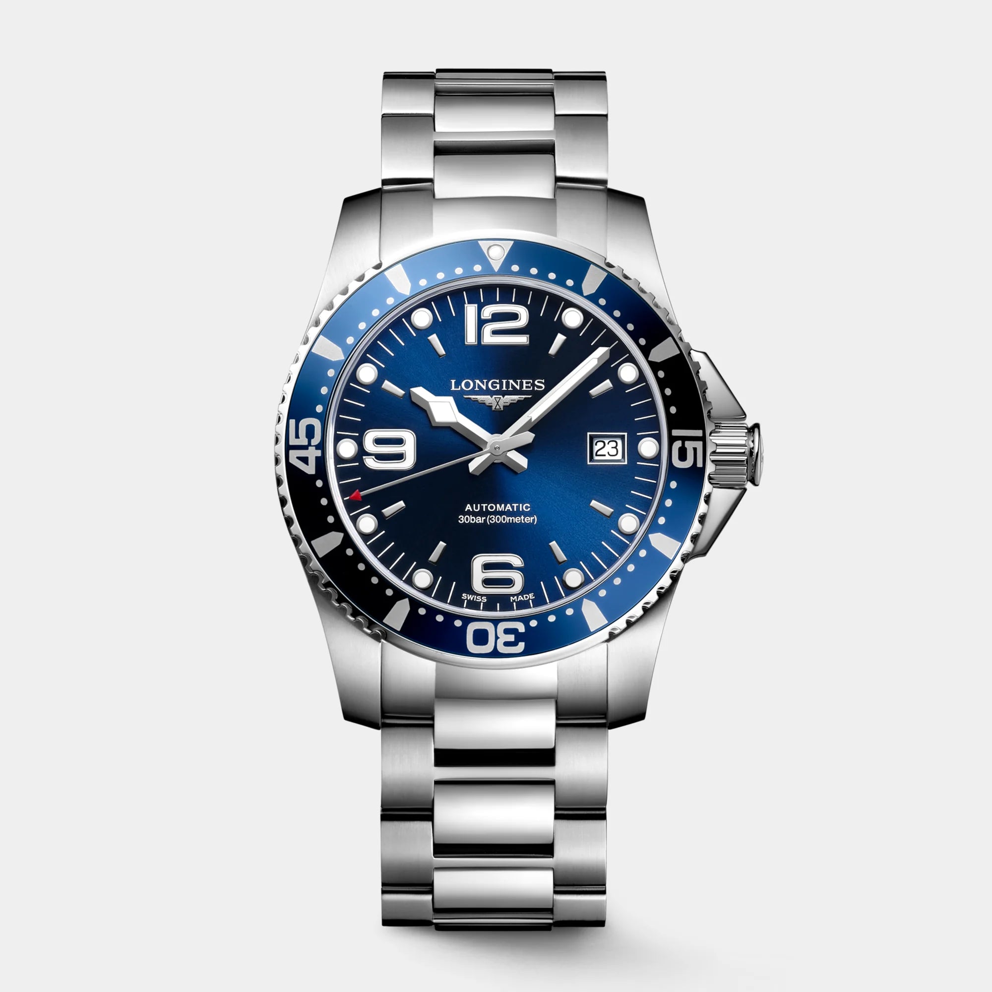 HydroConquest 41mm - Sunray Blue Dial on Bracelet