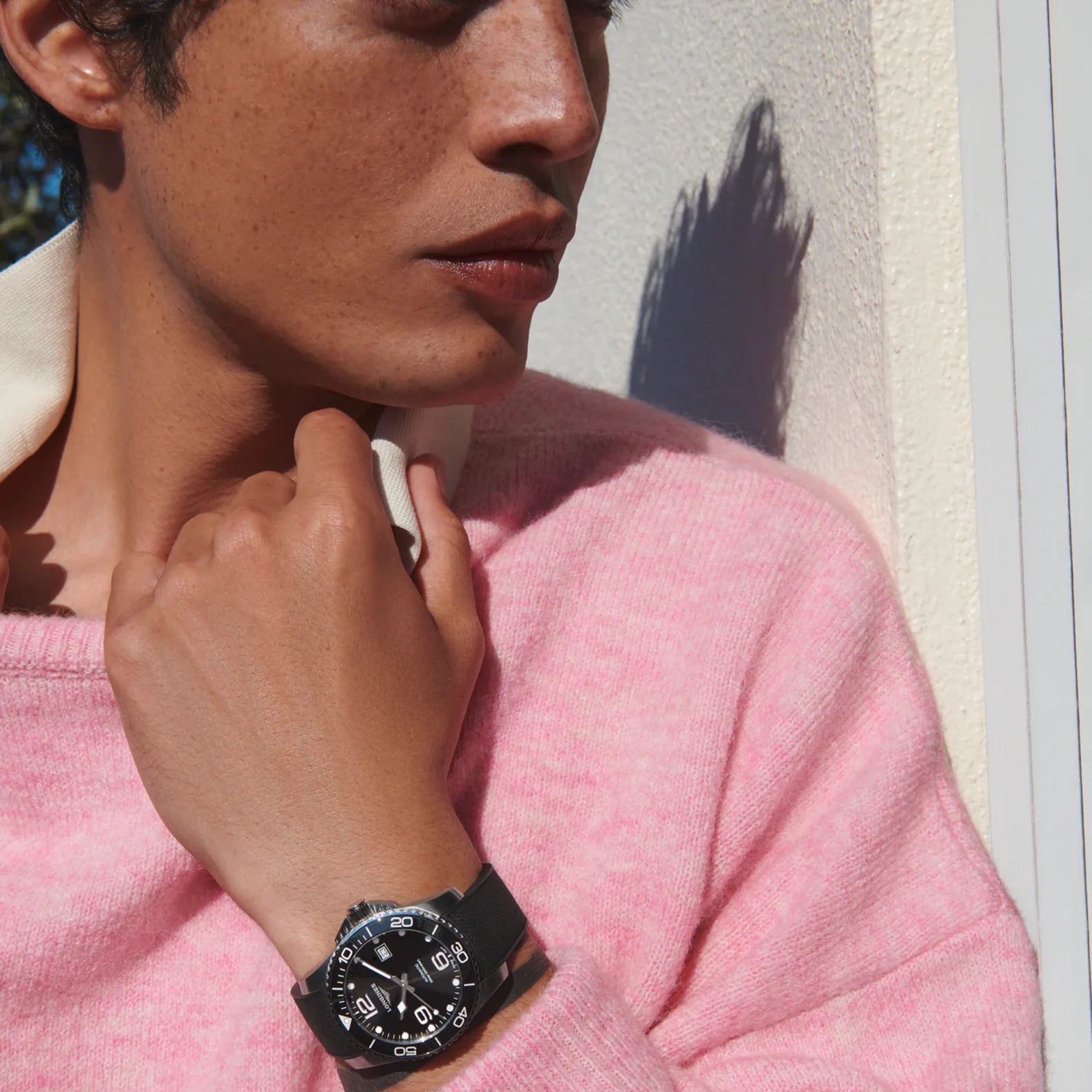 HydroConquest 41mm - Black Dial on Rubber Strap