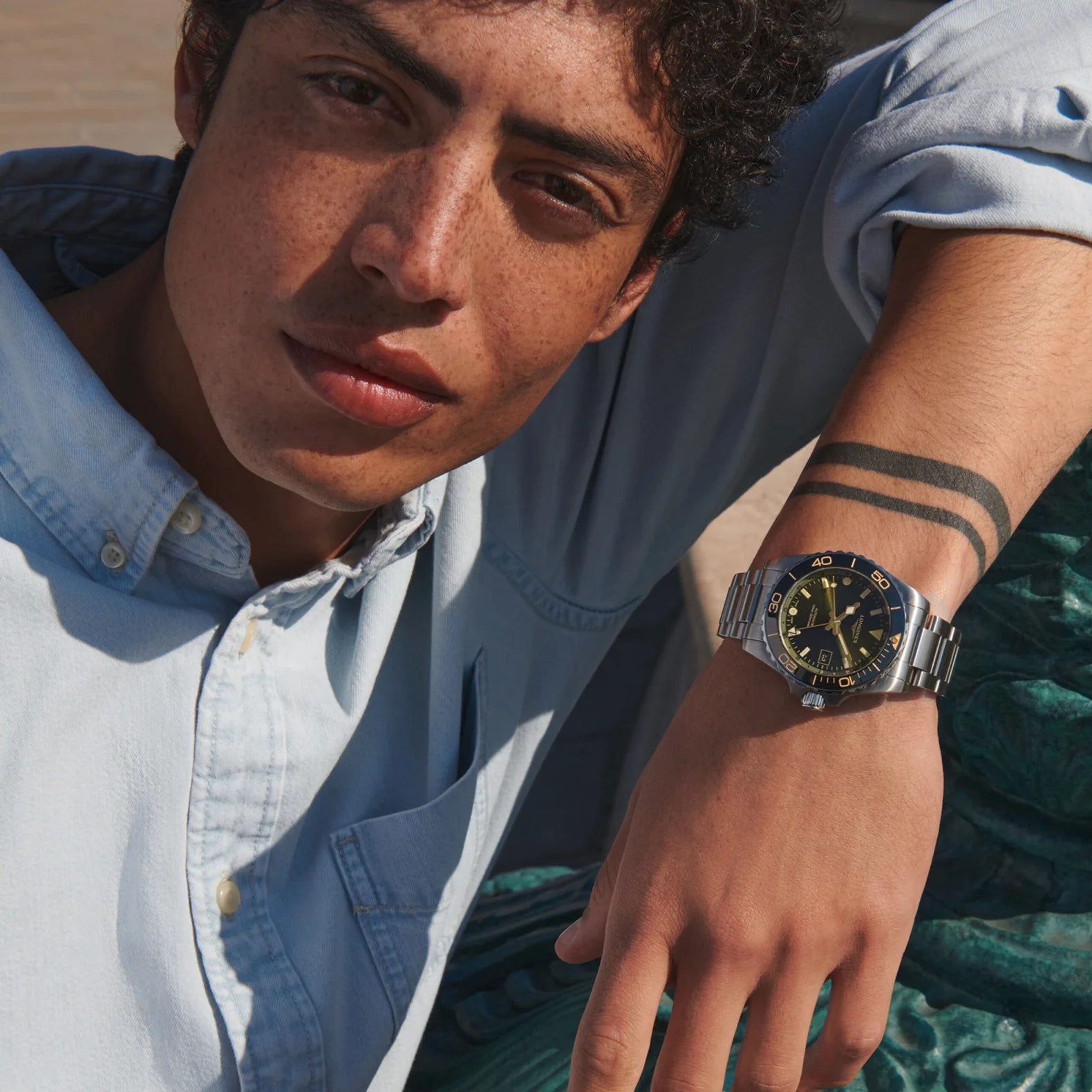 HydroConquest GMT 41mm - Green Dial on Bracelet