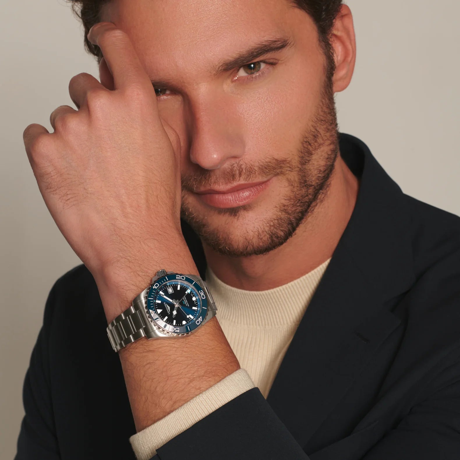 HydroConquest GMT 41mm - Blue Dial on Bracelet