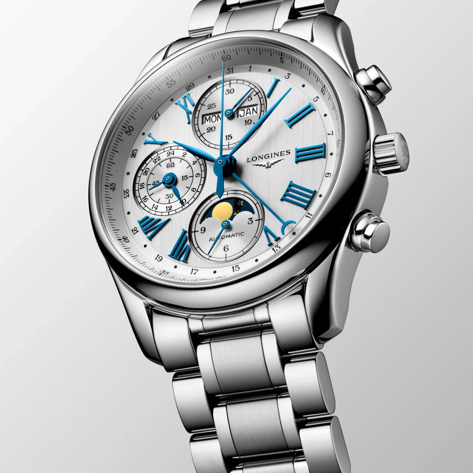 Master Collection Chronograph Moonphase - Opaline Dial on Bracelet