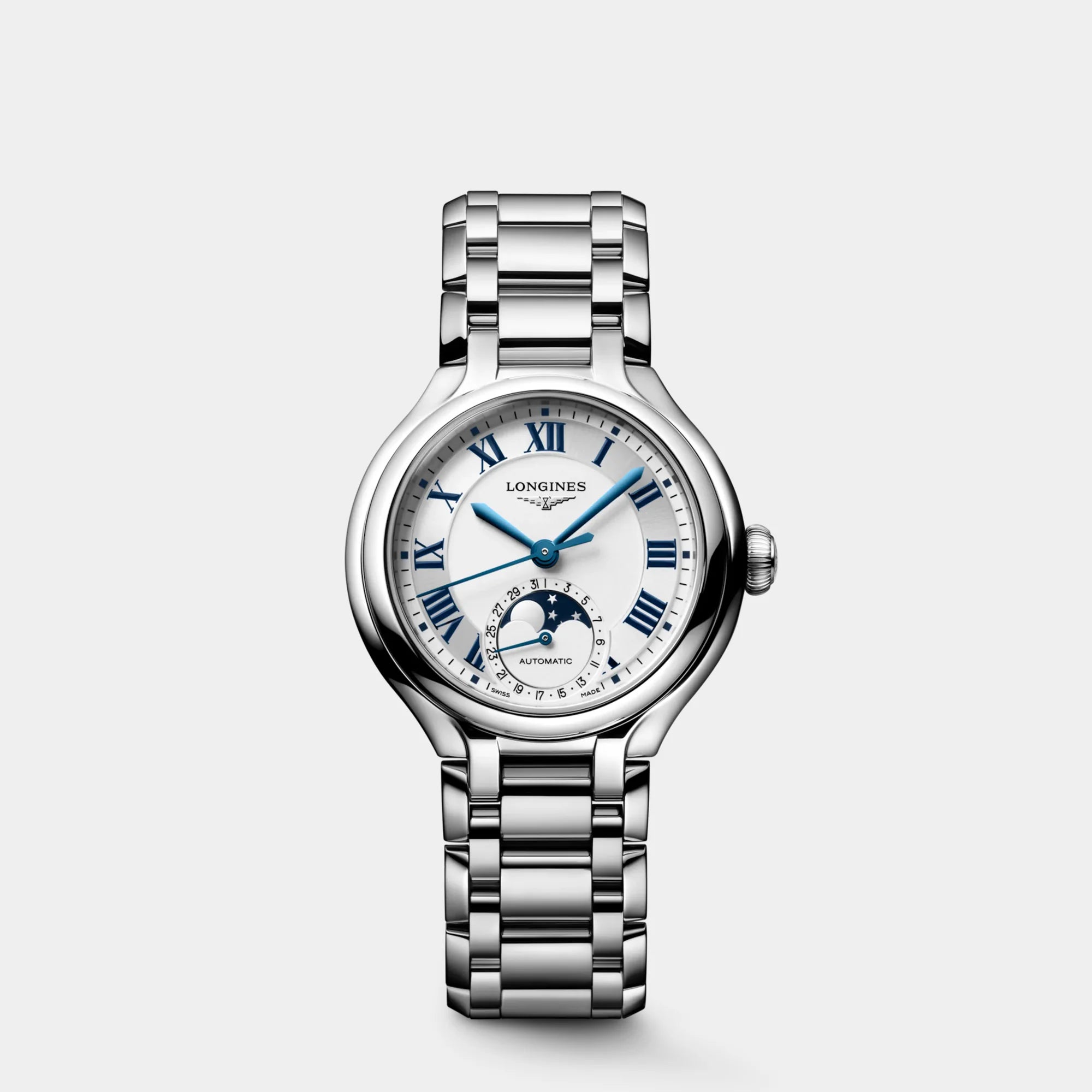 PrimaLuna Moonphase 34mm - Opaline Dial on Bracelet