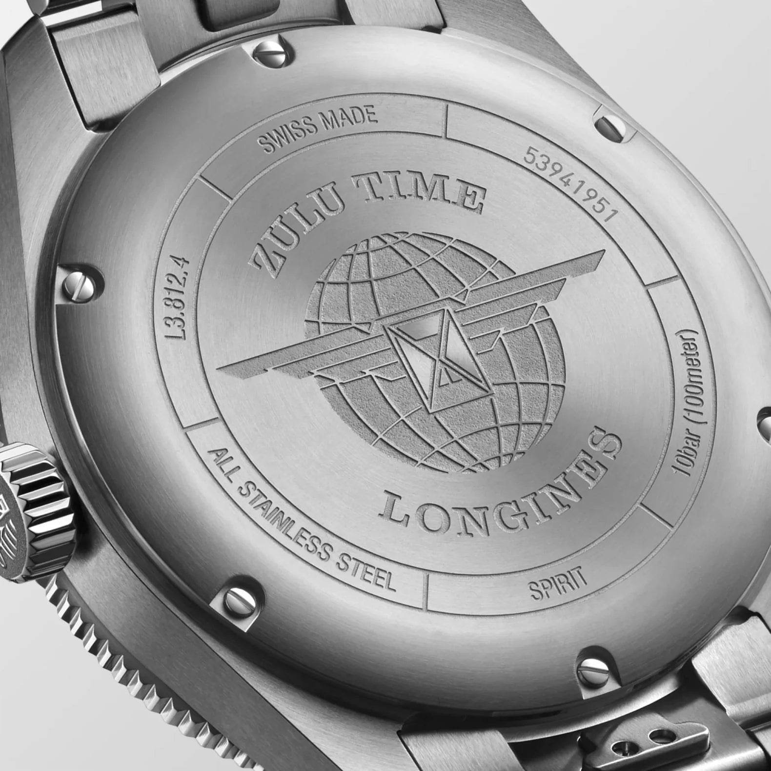 Spirit Zulu Time 42mm - Black Dial Green Bezel on Bracelet