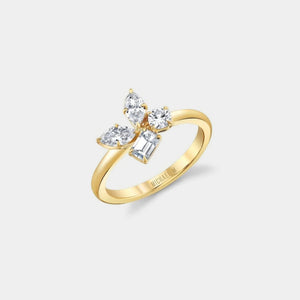 Montage Diamond Cluster Ring in Yellow Gold