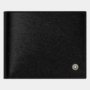 Westside Black Leather 6 Card Holder Wallet