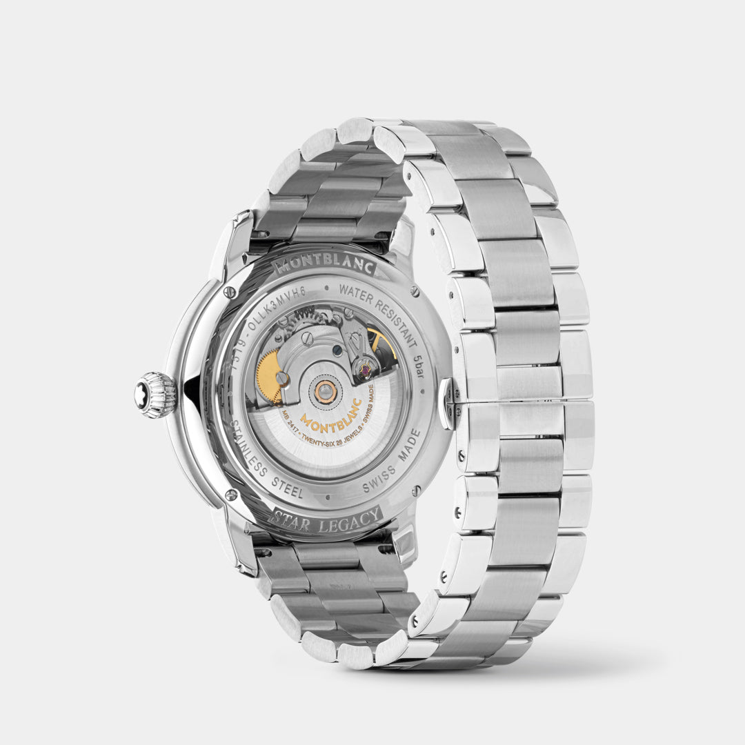 銀時 Montblanc | Star Legacy Automatic Date – Ivory Dial On Bracelet