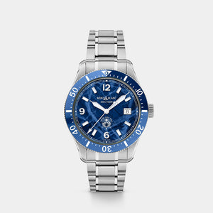 Iced Sea Automatic Date – Blue Glacier Dial On Bracelet