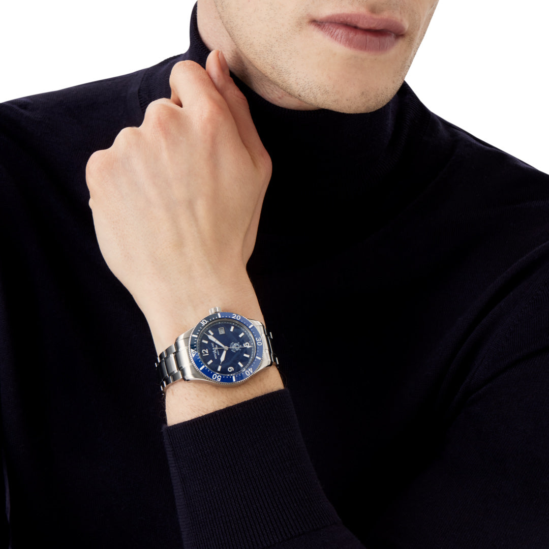 Iced Sea Automatic Date – Blue Glacier Dial On Bracelet
