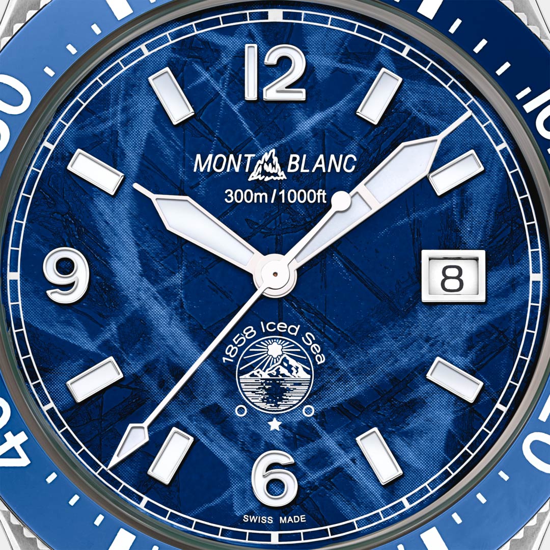 Iced Sea Automatic Date – Blue Glacier Dial On Bracelet