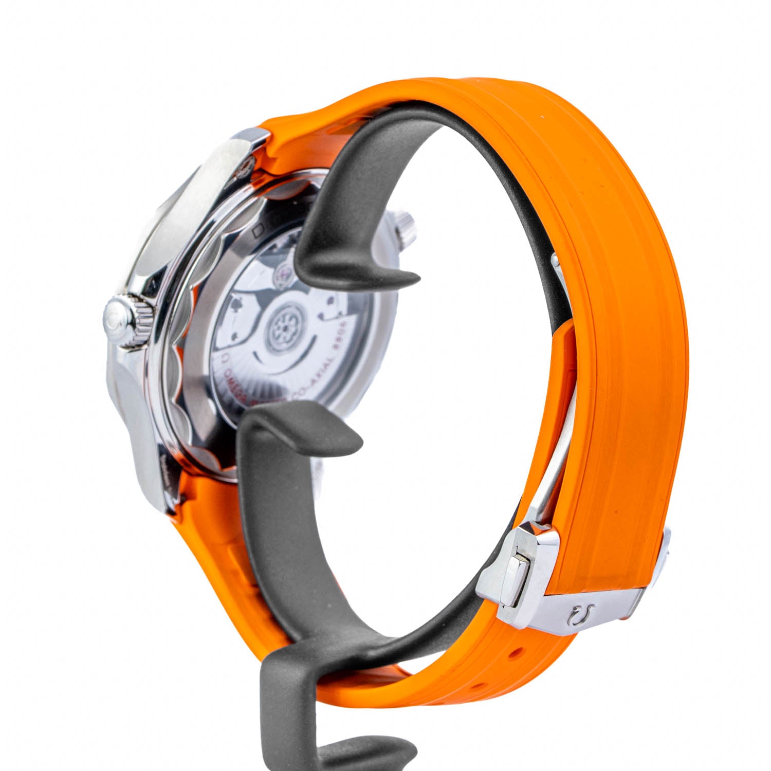 OMEGA Seamaster Diver 300M 42mm Black Dial Orange Rubber Strap – 210.32.42.20.01.006