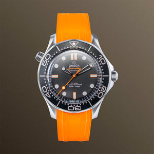 OMEGA Seamaster Diver 300M 42mm Black Dial Orange Rubber Strap – 210.32.42.20.01.006