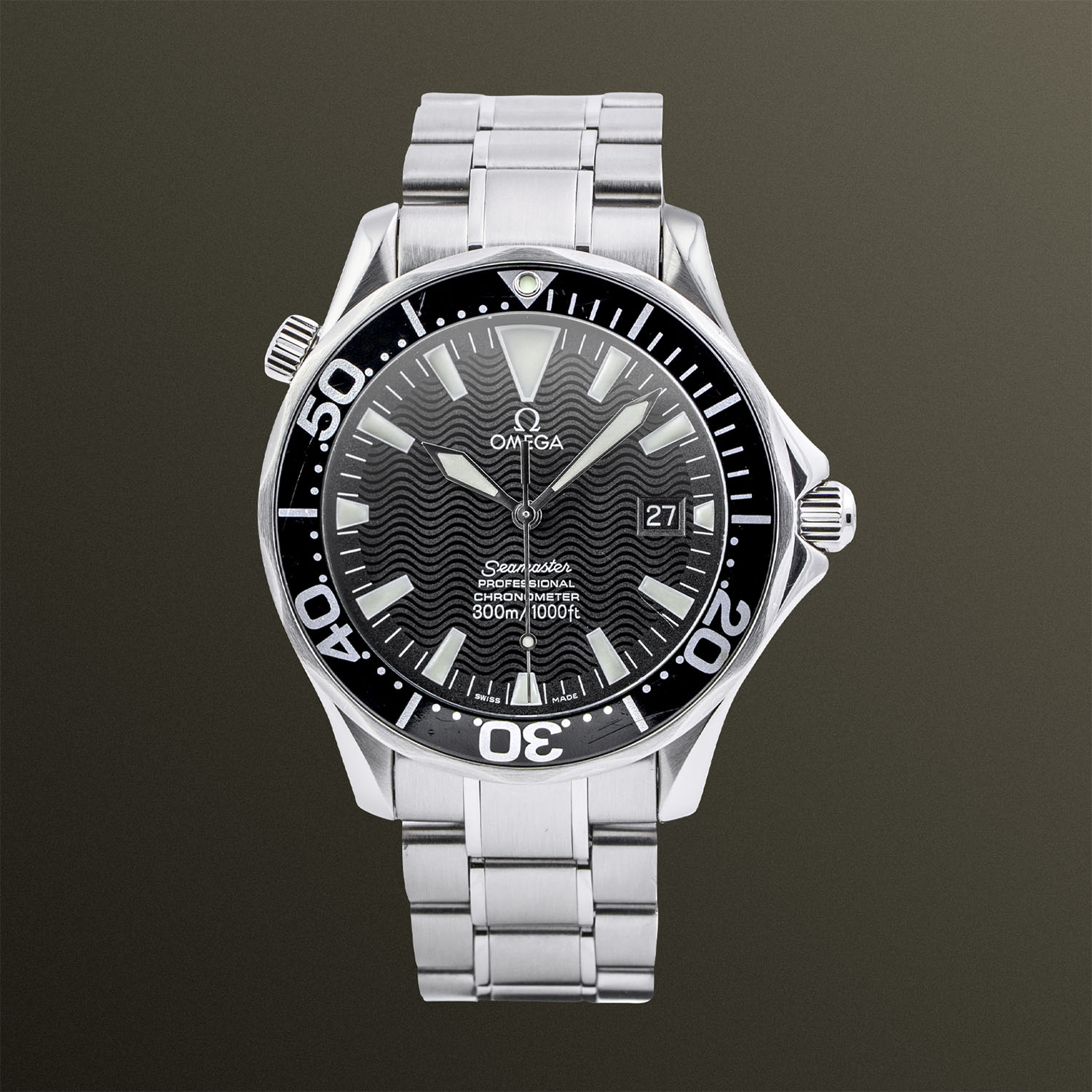 Omega Seamaster Professional Diver 300M 41mm Black Wave Dial - 2254.50.00