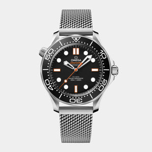 Seamaster Diver 300M 42mm - Black Orange Accent Dial on Mesh Bracelet
