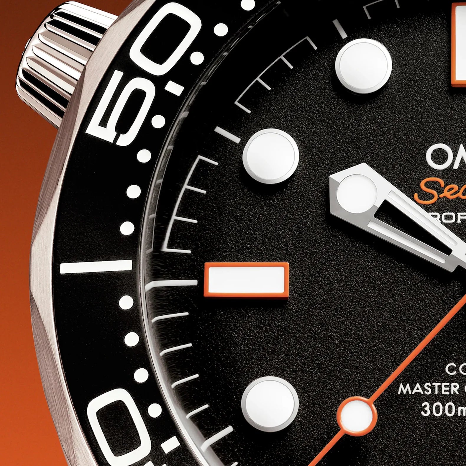 Seamaster Diver 300M 42mm - Black Orange Accent Dial on Rubber Strap