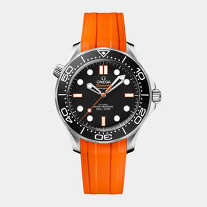 Seamaster Diver 300M 42mm - Black Orange Accent Dial on Rubber Strap