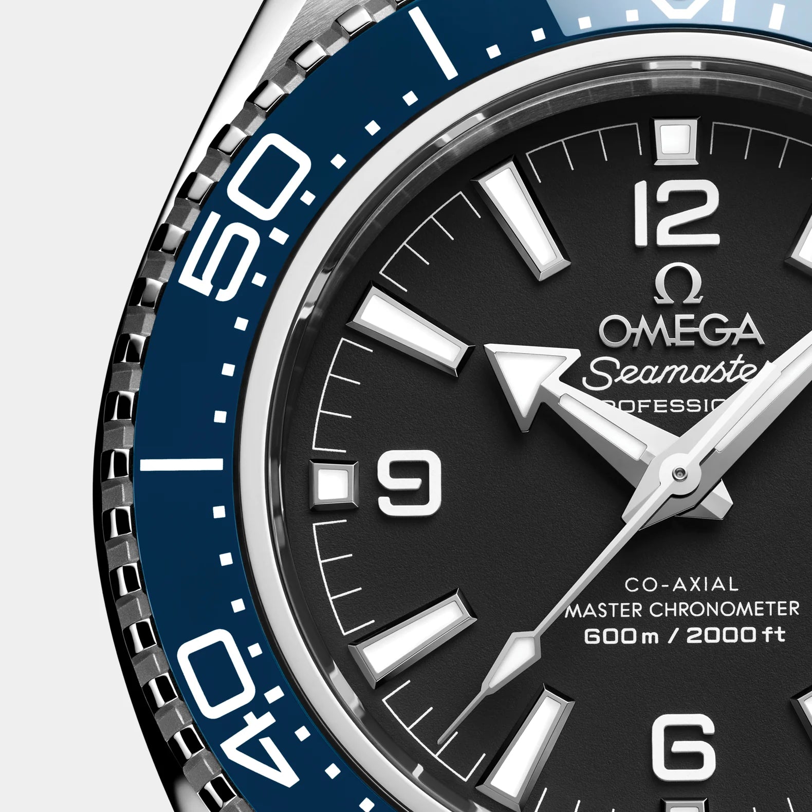 Seamaster Planet Ocean 42mm - Blue Bezel Black Dial on Bracelet