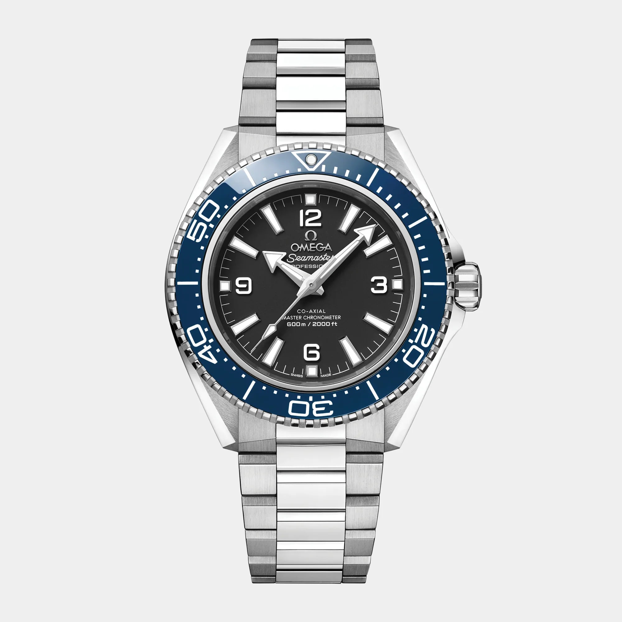 Seamaster Planet Ocean 42mm - Blue Bezel Black Dial on Bracelet