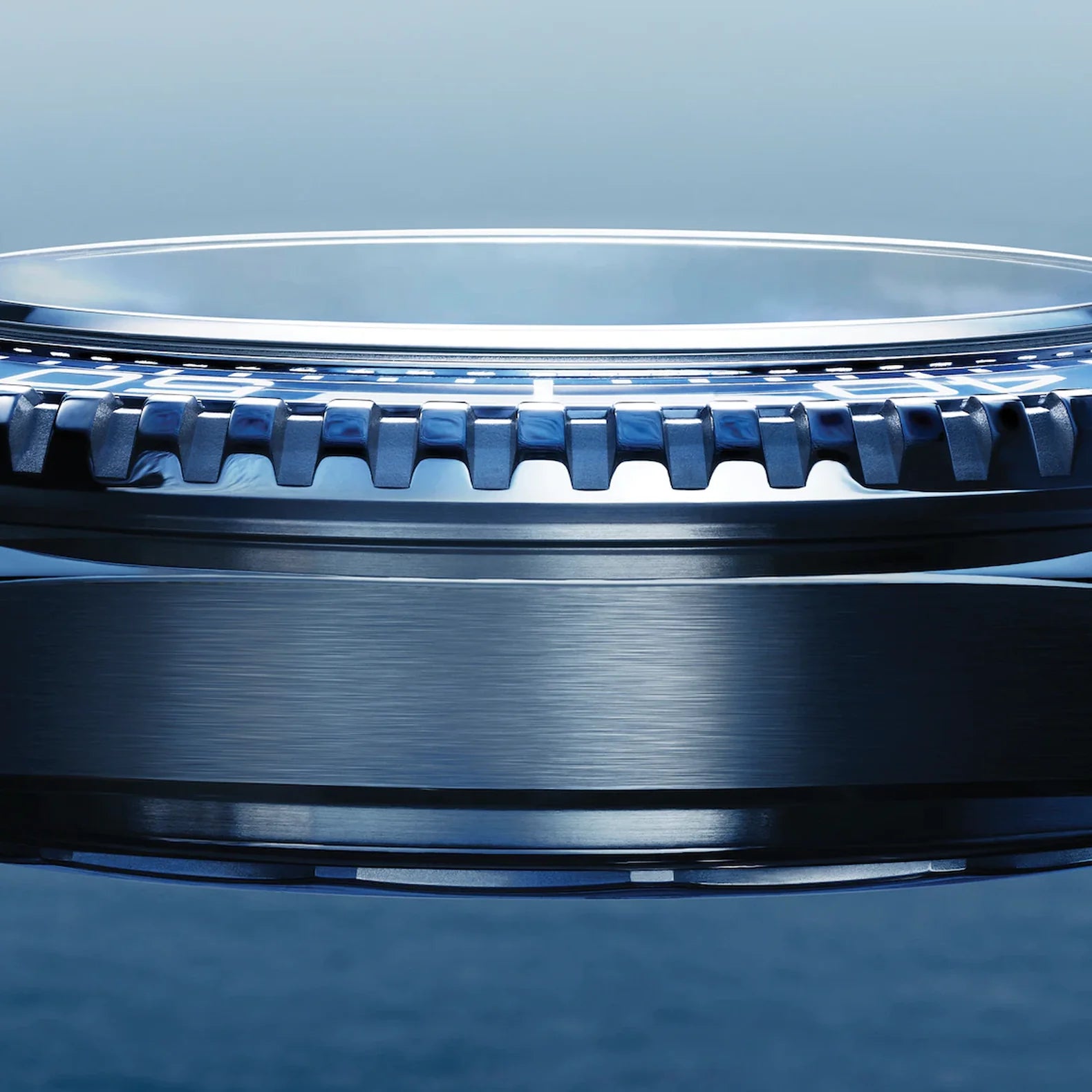 Seamaster Planet Ocean 42mm - Blue Bezel Black Dial on Rubber Strap